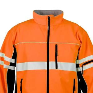 Veste de sécurité pour hommes en gros, conçue avec un tissu haute visibilité offrant une sécurité réfléchissante et un confort respirant, personnalisable - Product Image 3