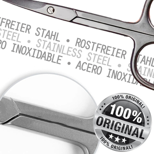 Tijeras de Manicura Profesionales de Acero Inoxidable con Hoja Curva, Tijeras de Precisión para Belleza - Product Image 5