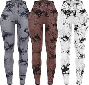 Women's Gym Fitness <b>Leggings</b> Solid Full Length Mid Elastic Waist Anti-UV Eco-Friendly Breathable Seamless Spandex/<b>Nylon</b> - Product Image 1