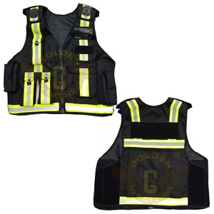 Customized Logo Tactical <b>Dog</b> Handler Security Vest High Visibility Reflective Safety Clothing Front Zipper Guard Uniform - Product Image 2