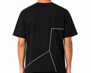 เสื้อยืดสตรีทแวร์พรีเมียมสำหรับผู้ชาย ผ้าคอตตอนหนานุ่ม ทรงปกติ สวมใส่สบาย ระบายอากาศได้ดี แฟชั่นทันสมัย ขายส่ง น้ำหนัก 220 กรัม สีพื้น - Product Image 5