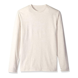 T-shirts à manches longues à séchage rapide, 100 % coton, couleur personnalisée, coupe ajustée, t-shirts décontractés - Product Image 3