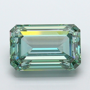 Crownlite Jewels - Diamante Cultivado en Laboratorio, Corte Esmeralda, 10.02 ct, Verde Intenso, VS2, Certificado IGI - Product Image 1