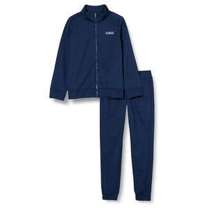 Ensemble de survêtement de sport décontracté d'hiver pour garçons de qualité supérieure, en polyester et coton, avec fermeture éclair intégrale, pour enfants - Product Image 2