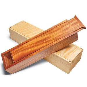 Boîte à vin en bois de qualité supérieure, emballage cadeau, conteneur de rangement fait main, présentation élégante de la bouteille - Product Image 5