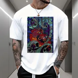 เสื้อยืดพิมพ์ลายผู้ชายเนื้อผ้านุ่มยืดหยุ่น ใช้งานได้หลากหลาย เป็นมิตรกับสิ่งแวดล้อม ผลิตจากวัสดุรีไซเคิล พิมพ์ด้วยหมึกสูตรน้ำ - Product Image 3