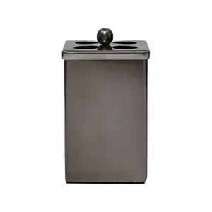 Modern Round Stainless Steel <b>Toothbrush</b> <b>Holder</b> With Hammered Finish Easy To Clean Bathroom Accessory - Product Image 2