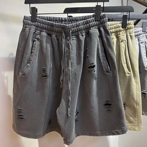 Shorts d'été personnalisés pour hommes – Design tendance, décontractés, en coton confortable et respirant, de bonne qualité, effet délavé à l'acide - Product Image 2