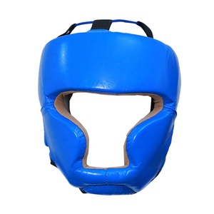 Protège-tête de boxe de haute qualité en cuir véritable protège-tête de boxe et protège-tête de karaté d'arts martiaux - Product Image 1