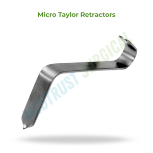 Rétracteurs Micro Taylor 12 cm, instrument neurochirurgical pour la rétraction tissulaire en chirurgie de la colonne vertébrale - Product Image 2