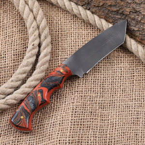 <b>Acid</b> Etch 12c27 Steel Fixed Blade <b>Drop</b> Point Skinner Knife Industrial Grade Resin Handle Custom OEM Hunting Knives - Product Image 1