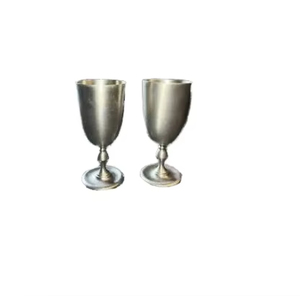 Bol sur piétement en métal martelé doré, artisanal et luxueux, élégant et décoratif pour la décoration intérieure, les mariages et les fêtes, finition laiton rond. - Product Image 2