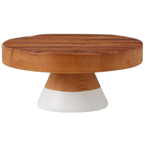 Two Tier Wooden Cake <b>Stand</b> Triangle Shape Reusable Hand Wash Only - Product Image 2