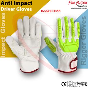 Gants de conducteur personnalisés de protection contre les chocs non doublés pour un usage quotidien 2025 gants de conducteur en gros gants en cuir du Pakistan - Product Image 3