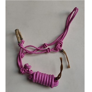 Custom Rope <b>Halter</b> with rawhide Noseband for Daily Stable Handling Lightweight Training Horse <b>Halter</b> - Product Image 3