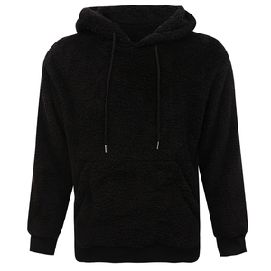 Wholesale Price Men's <b>Sherpa</b> Fleece <b>Hoodies</b> 100% Cotton Winter Thermal Windproof Eco-Friendly Premium Quality Private Label - Product Image 4