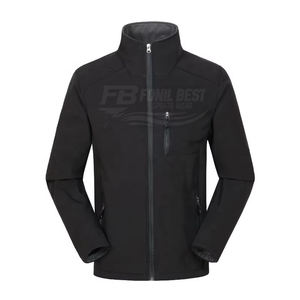 Chaquetas de Invierno Personalizadas OEM, Diseño Delgado e Informal, Cuello Alto, Forro Polar, Exterior de Lana/Viscosa, Patrón de Letras para Hombre - Product Image 1