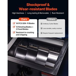 Trituradora de Plástico de 10HP/7.5KW, Capacidad de 250-450kg/h, Molino de Botellas de Plástico, Granuladora, Pulverizador, Máquina de Reciclaje - Product Image 3