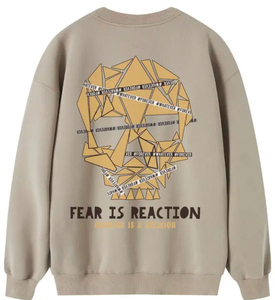 เสื้อสเวตเชิ้ตผู้ชายแบบมินิมอล คอกลม ผ้าฟลีซ สไตล์ลำลอง สตรีทแวร์ ปักโลโก้ พรีเมียม - Product Image 2
