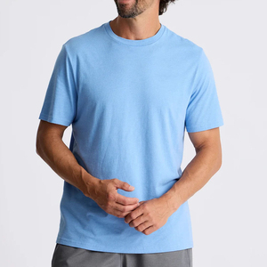 T-shirts pour hommes de haute qualité, best-sellers, surdimensionnés, à col contrastant, design personnalisé, tricotés, à bas prix, thermiques, pour adultes - Product Image 1