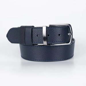 Ceintures de mode de haute qualité pour hommes, luxe, OEM, tendance, en cuir véritable, avec logo personnalisé, boucle ardillon de bonne qualité, vente en gros sur mesure - Product Image 2