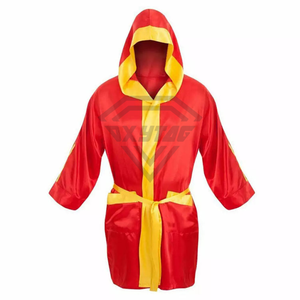 Robe de boxe de style moderne fabriquée au Pakistan, 100% polyester, séchage rapide, robe de boxe en sublimation, robe de boxe personnalisée en satin - Product Image 1
