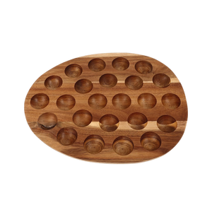 ถาดใส่ไข่ทำมือจากไม้กระถินณรงค์ ถาดไม้สำหรับใส่ไข่ จานเสิร์ฟ ชาร์คูเทอรีบอร์ด ของตกแต่งครัว ของตกแต่งบ้านสำหรับงานอีสเตอร์ - Product Image 1