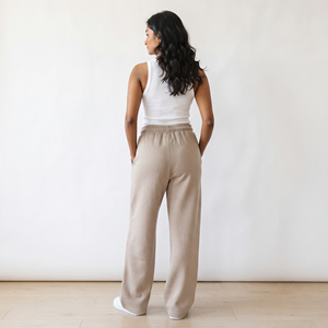 Pantalones Deportivos de Invierno para Mujer, Tejidos, con Cintura Ajustable con Cordón, Corte Regular, Largos, de Forro Polar, Resistentes al Viento, Transpirables y Ecológicos - Product Image 2