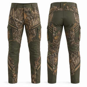 Pantalones de Caza MEGAMAPLE para Hombre, Camuflaje Digital, Transpirables, Casuales, de Tejido Soft Shell, Impermeables, de Poliéster, sin Mangas, con Logotipo Frontal - Product Image 1
