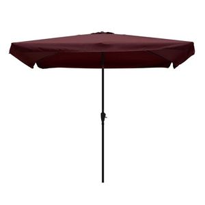 6.5x10 ft Rectangular Patio Umbrellas Outdoor Market Umbrella with Push Button Tilt Crank Sturdy UV Protected Ribs for Table Pr - Product Image 2