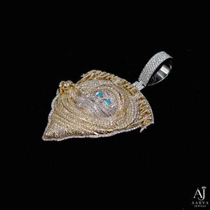 Colgante de Moissanita de Lujo Fabricado en India, Plata de Ley 925, Joyería Fina para Mujer, Regalo de Cumpleaños o Aniversario en Venta - Product Image 2