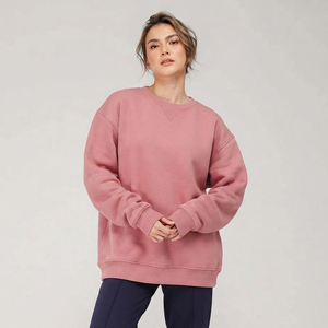 Sudadera de Manga Larga para Mujer, Talla Grande, Ropa Casual, Sudadera Gruesa de Algodón de 450 GSM para Invierno - Product Image 6