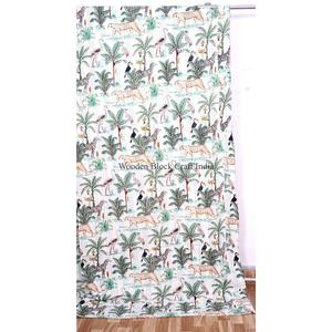Nueva colcha Kantha de algodón 100% orgánico, estampada con motivos animales, estilo vintage, ecológica, para todas las estaciones, tamaño doble, para uso doméstico. - Product Image 3
