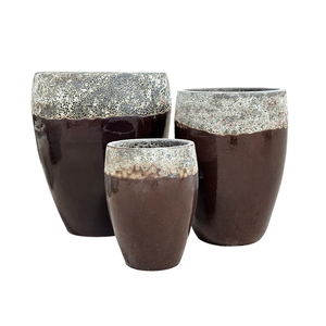 กระถางเซรามิกแอตแลนติกขนาดใหญ่แบบสั่งทำพิเศษ พร้อมเคลือบเงา มีรูระบายน้ำ เป็นมิตรกับสิ่งแวดล้อมและทนทาน เหมาะสำหรับปลูกต้นไม้นอกบ้าน - Product Image 1