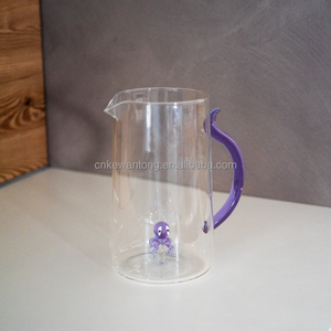 Borosilicate 1.5L. Nước thủy tinh Nước trái cây bình Bình bình với xử lý - Product Image 1