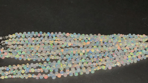 ลูกปัดโอปอลไฟ3X5MM จากธรรมชาติขนาด8นิ้วสำหรับทำเครื่องประดับ - Product Image 3