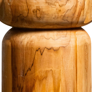 ARTERRA Tabouret rustique en teck naturel, artisanat en bois massif, pour hôtels de luxe, villas, entrepôts et appartements - Product Image 2