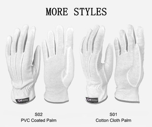 Gants de nettoyage professionnels RMI pour bijoux, respirants, avec manchette de sécurité, sans poudre, en polyester et coton blanc, pour le travail et les cérémonies - Product Image 6