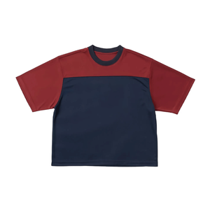 Camisetas deportivas de cuello en V para hombre, personalizadas por OEM, bordadas, de punto sólido, transpirables y de secado rápido. - Product Image 3