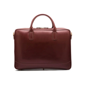 Maletín para Portátil 100% Cuero Genuino, Bolsa de Hombro para Oficina, con Asa Protectora, Cierre de Cremallera, Color Sólido - Product Image 4