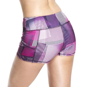 Wholesale High Quality Breathable Skinny Fit Booty Shorts for Women Elastic Waist Button Detail Custom <b>Pattern</b> Cotton 2027 - Product Image 6