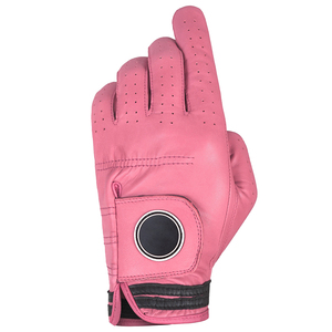 Gant de golf en cuir véritable blanc et rouge, main droite, antidérapant, à enfiler, unisexe, fabriqué au Pakistan, derniers gants de golf sportifs - Product Image 4
