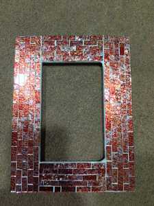 Handmade Wood Rectangular <b>Photo</b> <b>Frame</b> Inlay <b>Gold</b> Stamping Wall Mount Horizontal Design Natural Leaf <b>Frame</b> - Product Image 6