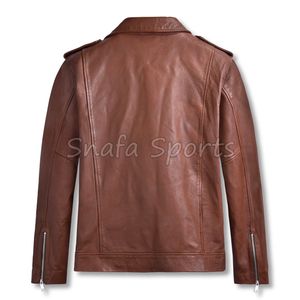 Chaqueta de cuero para hombre, estilo vintage retro, abrigo de cuero premium, look clásico de la vieja escuela, chaquetas de invierno en venta - Product Image 2