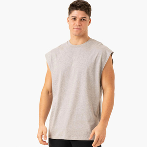 Camiseta Deportiva de Alta Calidad para Hombre, Estilo Musculoso, con Capucha, Transpirable, de Algodón, Personalizada con Estampado - Product Image 1