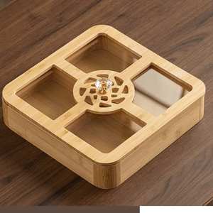 Caja de Madera Maciza Hecha a Mano con Tapa para Almacenamiento de Frutos Secos, Diseño Moderno y Lujoso, para Decoración del Hogar, al por Mayor - Product Image 3
