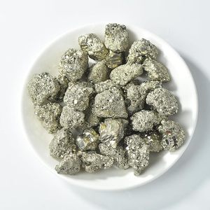 Pyrite naturelle du Pérou, spécimen brut en grappe, cristal doré métallique, pierre minérale sculptée pour collection, décoration intérieure, Feng Shui - Product Image 6