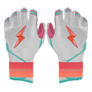 Gants de frappeur de baseball de haute qualité, personnalisés, style Bruce Bolt à manchette longue, en Spandex/Polyester, pour l'entraînement, ambidextres, avec fermeture auto-agrippante - Product Image 1