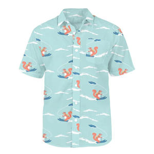 Camisa de Manga Corta Estampada para Hombre, Nueva Colección 2026, Ropa Casual Tropical, Venta al Por Mayor, Camisa Personalizada con Estampado Completo para Hombre, Verano, Playa - Product Image 3