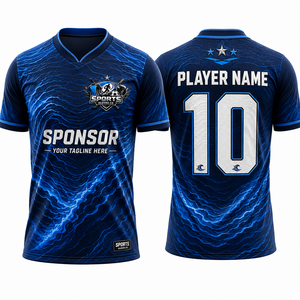 เสื้อฟุตบอล OEM ผ้าอินเตอร์ล็อคพรีเมียม พิมพ์ลายดิจิตอล ระบายอากาศได้ดี ผลิตตามสั่งสำหรับเยาวชน - Product Image 1